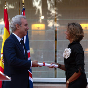 Recepción FHB en la residencia del Embajador Británico
